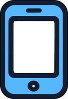 Blue Mobile Phone Digital Device vector