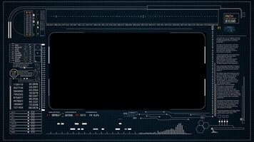 Futuristic CG Animation with High-Tech HUD video