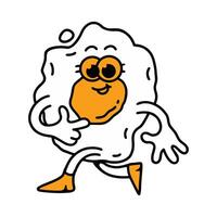 EGG RECALL CARTOON CHARACTER vector