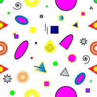 Set of Colorful Geometric Shapes. Set of Isolated Symbols of Various Geometry. Basic Elements for Kids or Creative Design vector