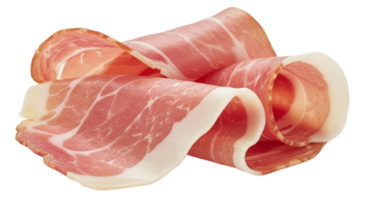 Slices of Prosciutto on a Transparent Background png