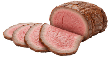 Slices of Meat on a Transparent Background png
