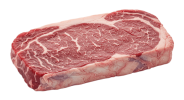 Raw Beef Cut on Transparent Background png