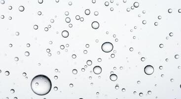 Water droplets in various sizes, suspended in midair photo