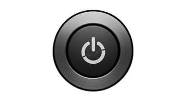 Power Button Icon on Transparent Background png