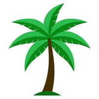 tree having leaves on white background vector