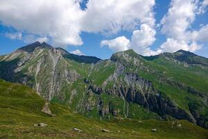 Mountain range at an altitude of over 2,000 meters in the Alps at Bourg-Saint-Maurice photo
