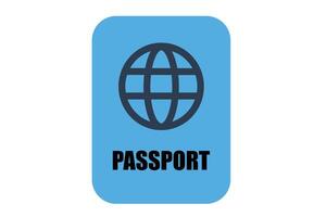 Passport Icon - A modern passport illustration symbolizing official documents for international travel. vector