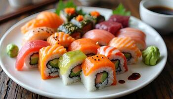 Sushi is a popular dish in japan photo