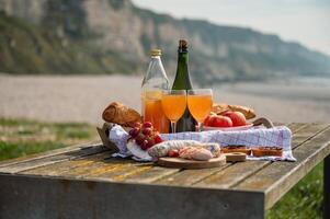 Beach Picnic in Normandy with Cidre and Local Delights photo