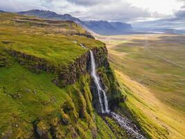 Bjarnarfoss, waterfall in Iceland photo