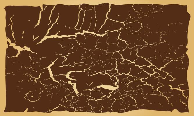 Dry Cracked Soil Texture on Vintage Background