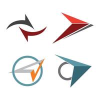 Arrow logo icon vector