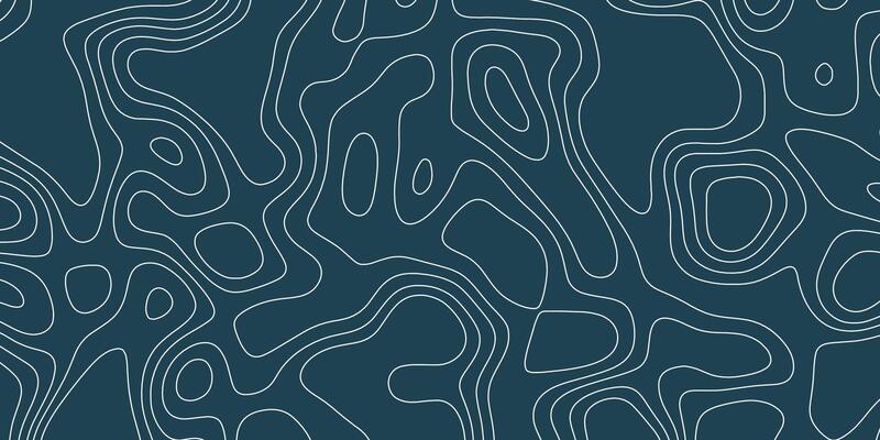 Abstract contour design featuring curved lines on a dark background for artistic or design purposes