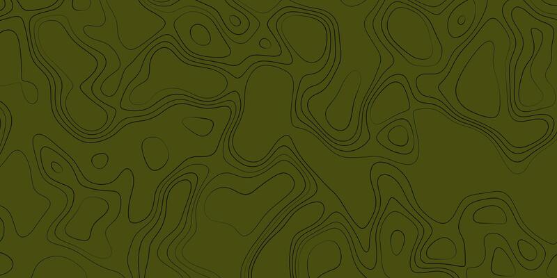 Contour map design with muted green tones and intricate black lines creating abstract shapes