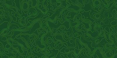Green topographical pattern illustrating contours and elevations in an abstract style with fluid lines vector