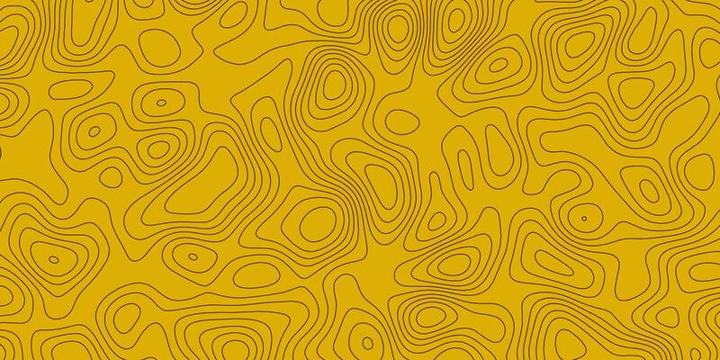Unique abstract design featuring wavy line patterns on a yellow background in contemporary minimalist style