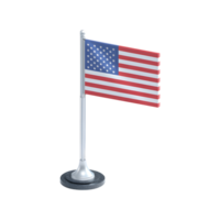 Small united states flag illustration png