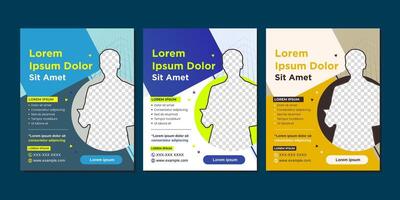 Professional social media post templates designed for digital marketing agencies. Includes contact info, services offered, and a modern layout. vector
