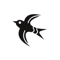 swallow animal icons flat isolated style design vector