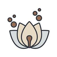 lotus icons color style vector