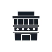 mall icons flat isolated style design vector