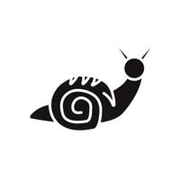 snail icons flat isolated style design vector