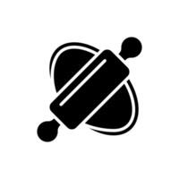 rolling pin icons flat isolated style design vector