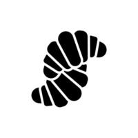 croissant icons flat isolated style design vector