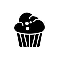 muffin icons flat isolated style design vector