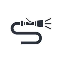 fire hose icons flat isolated style design vector