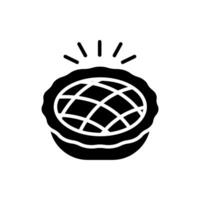 apple pie icons flat isolated style design vector