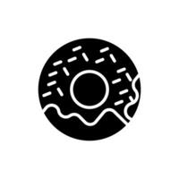 donut icons flat isolated style design vector