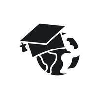 global education icons flat isolated style design vector