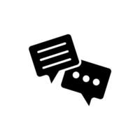 chat icons flat isolated style design vector