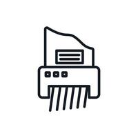 shredder icons isolated style design vector