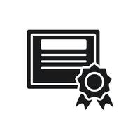certificate icons flat isolated style design vector