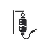 iv drip icons flat isolated style design vector
