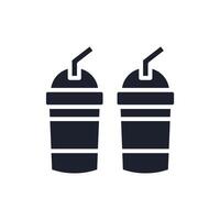smoothie flat icons collection vector