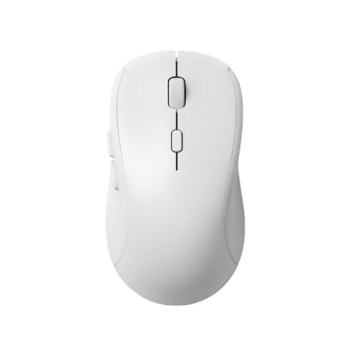 Isolated white wireless computer mouse providing precise cursor control and navigation png