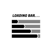 Loading bar icon vector