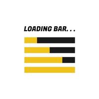 Loading bar logo vector