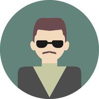 Man incognito avatar icon. Faceless icon for anonymous user profile. Online scammer picture vector