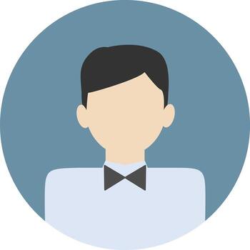 Anonymous profile picture of man. User icon for social media, blogs, forums, or online work vector