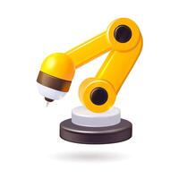 Robotic arm with pen tool vector