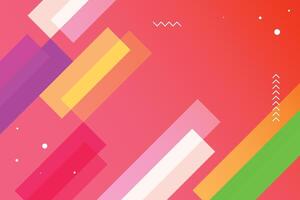 Colorful object background vector