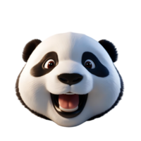 A Playful Panda Shaking Its Head, Looking Curiously at the World png