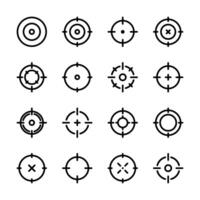 Target icon set. Business goal icon. Goal icon. vector