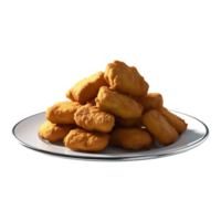 Stack of Delicious Fried Nuggets png