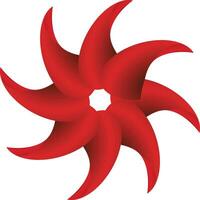 Bold Red Starburst Design vector
